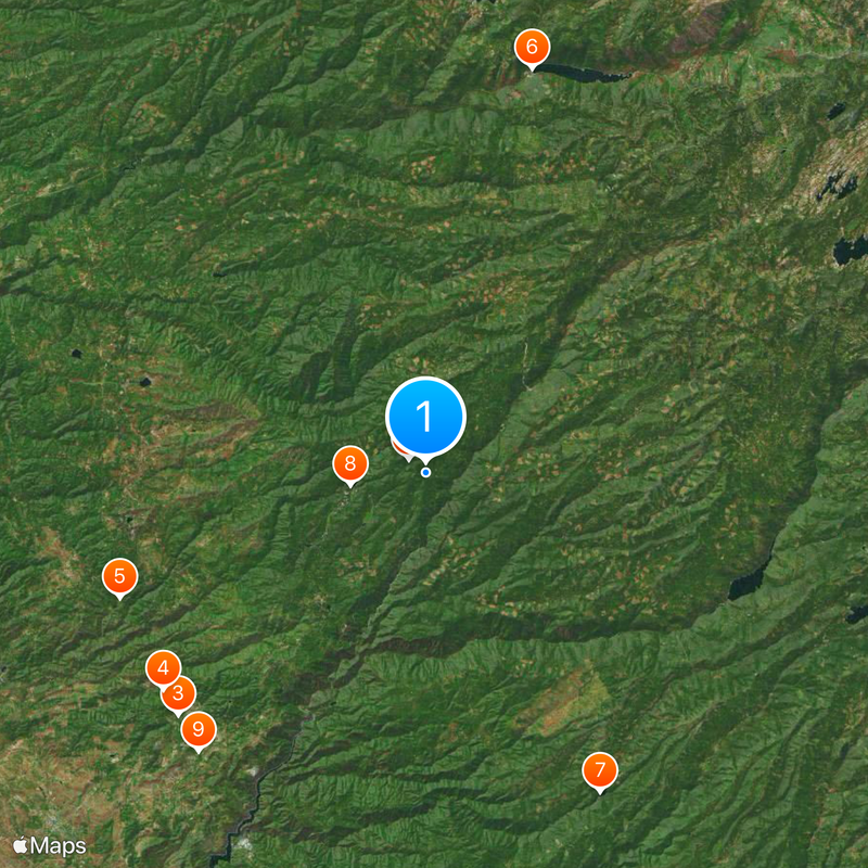 Calaveras Big Trees State Park Map