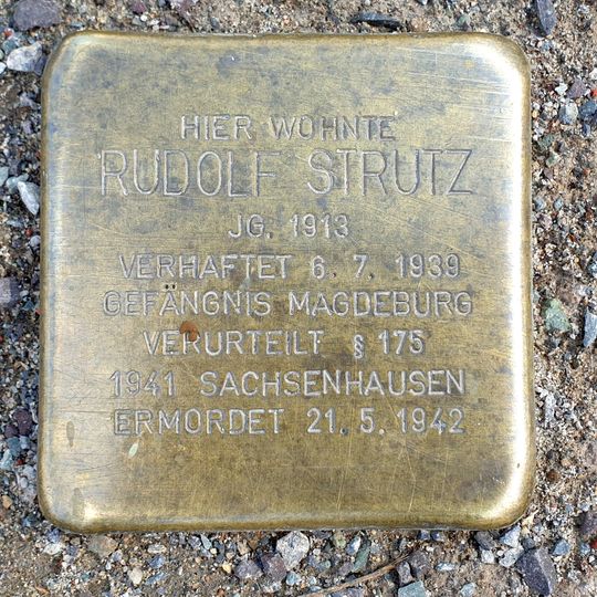 Stolperstein em memória de Rudolf  Strutz