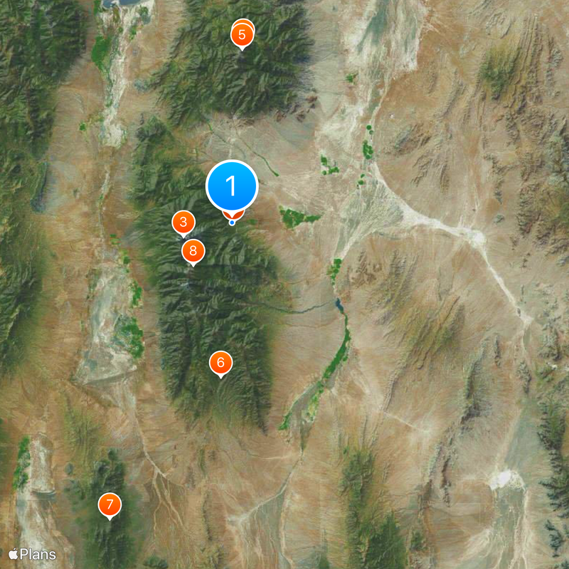 Park Narodowy Wielkiej Kotliny Mapa