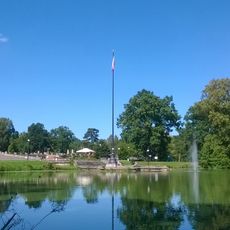 Maszt w parku w Świerklańcu