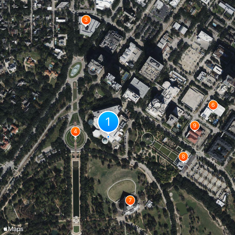 Houston Museum of Natural Science Map