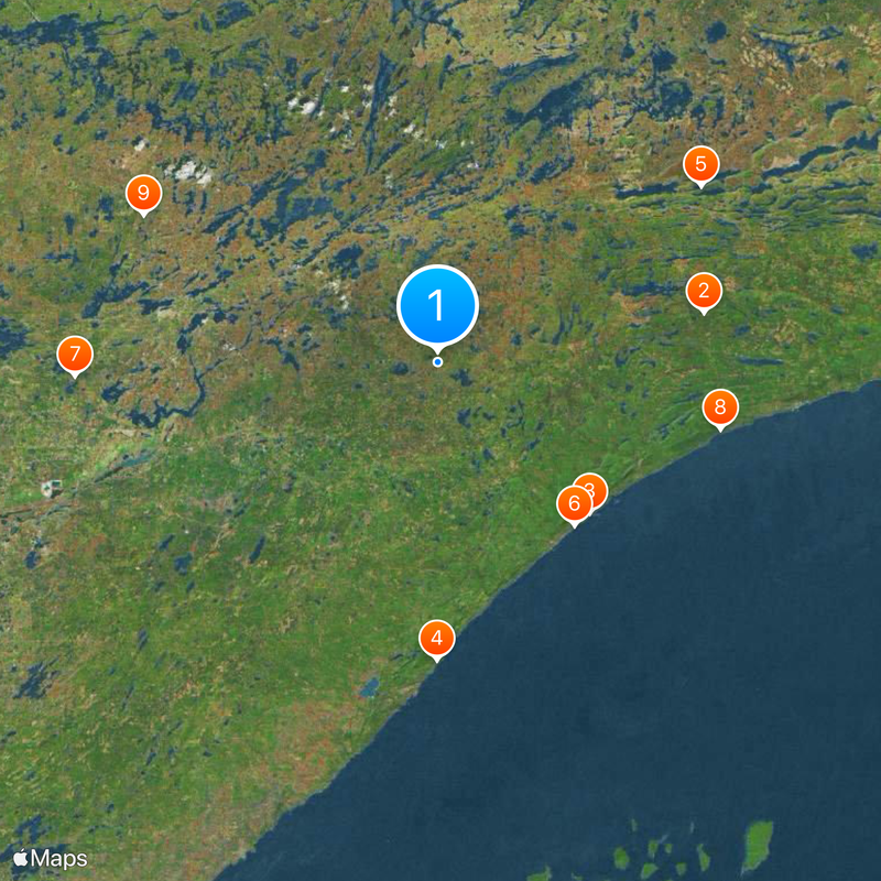 Boundary Waters Canoe Area Wilderness Mappa