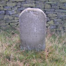 Milestone, on Trans-Pennine Trail, S of A638 Saltersbrook Bridge