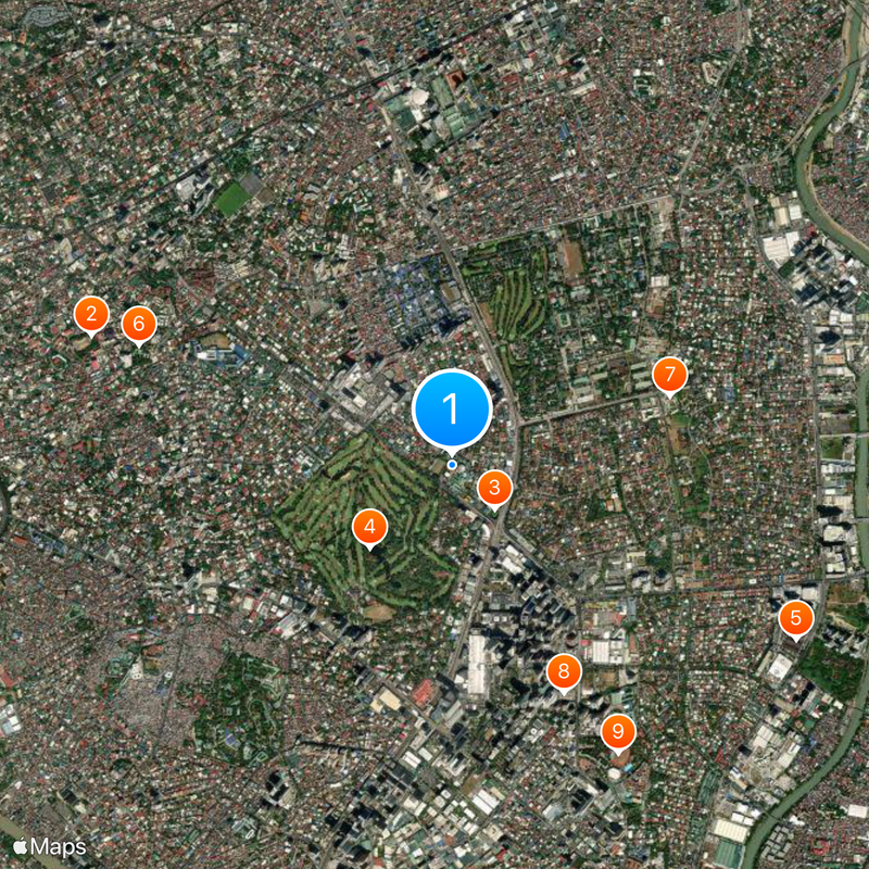 La Salle Green Hills Map