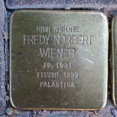 Stolperstein en memoria de Fredy Norbert Wiener