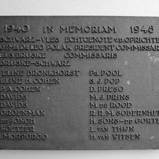 Monument voor omgekomen werknemers van Polak & Schwarz