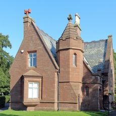 Lodge at Priory Road entrance to Anfield Cemetery