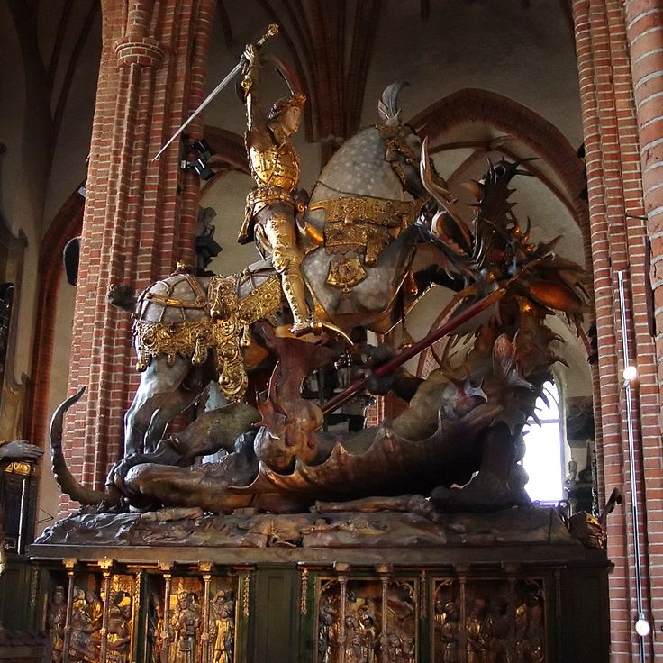 Hl. Georg und der Drachen in Storkyrkan