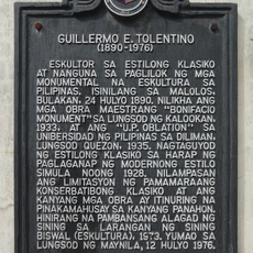 Guillermo E. Tolentino historical marker