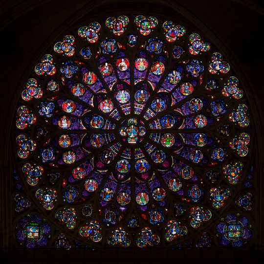 South rose window of Notre-Dame de Paris