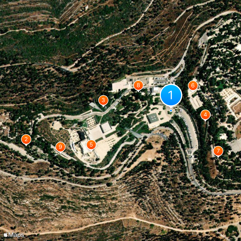Yad Vashem Map