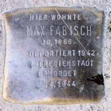 Stolperstein dedicated to Max Fabisch