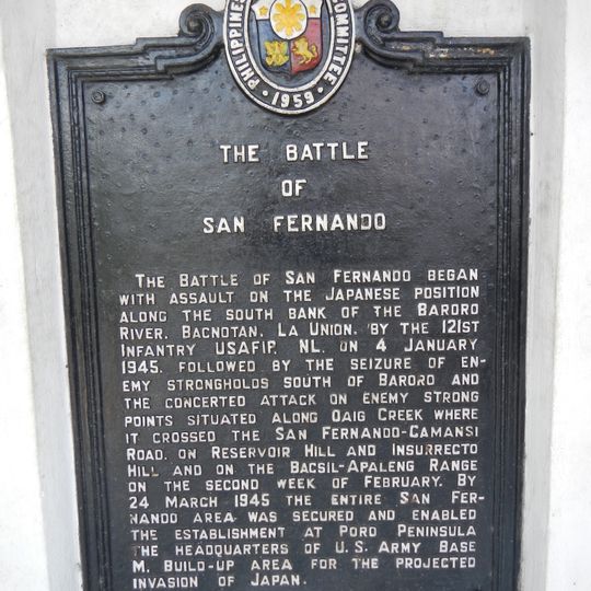 The Battle of San Fernando historical marker