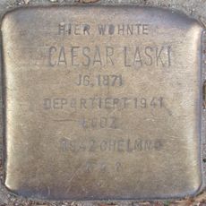 Stolperstein dedicated to Caesar Laski