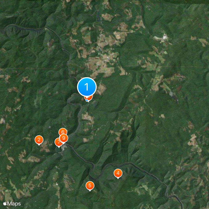 Casa da Cascata Mapa