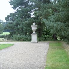 Pair Of Urns To North And South Of The Doric Temple