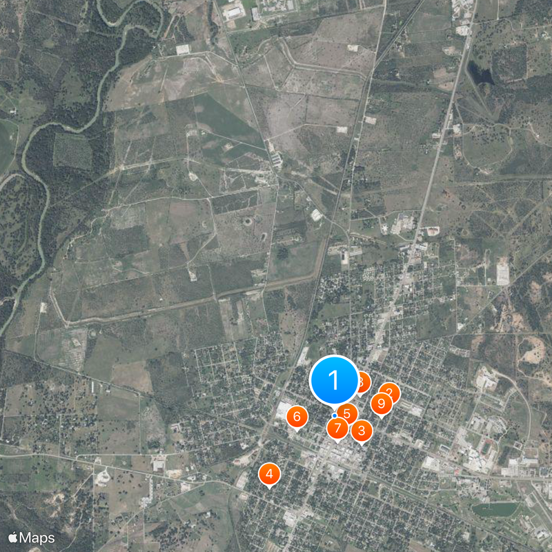 Cuero Map
