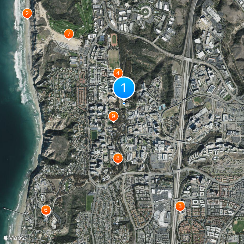 Universidad de California en San Diego Mapa