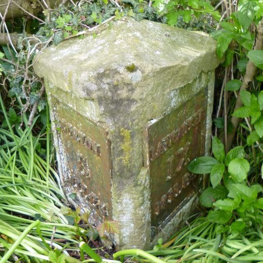 Milestone, Low Greenlands; opp.  caravan park