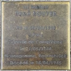Stolperstein à la mémoire de René Rouyer