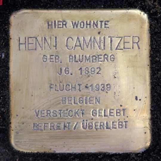 Stolperstein en memoria de Henni Camnitzer