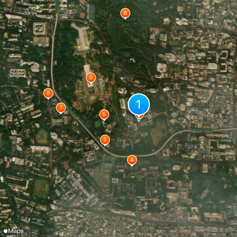 High Court Division, Supreme Court of Bangladesh Map