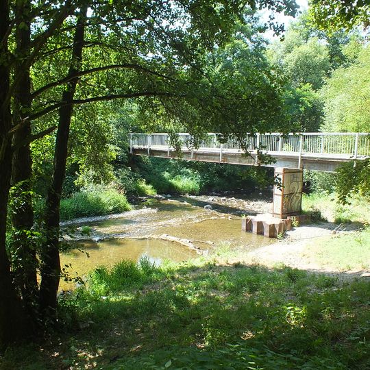 Footbridge over the Bystřice near Libušina street in Olomouc