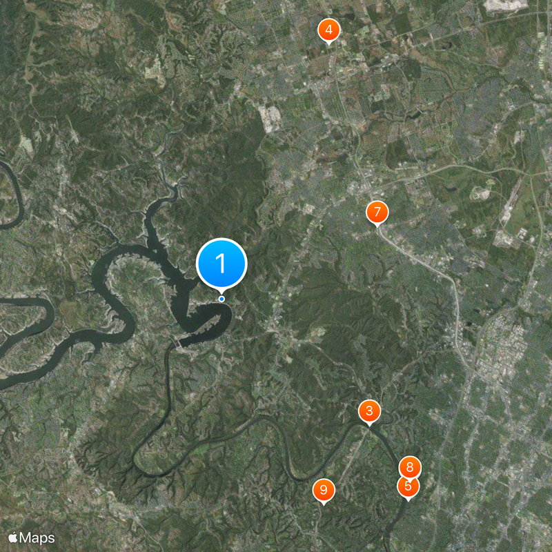 Hippie Hollow Park Map