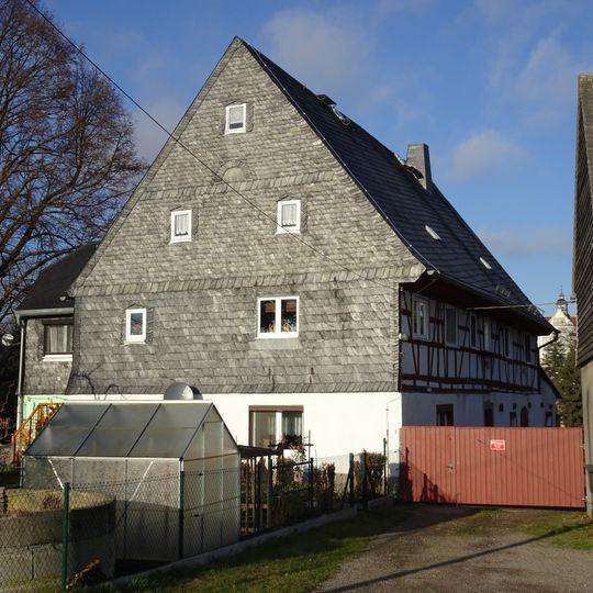 Wohnstallhaus, Scheune und Stallgebäude eines ehemaligen Vierseithofes Goetheweg 58