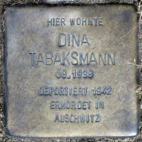 Stolperstein für Dina Tabaksmann