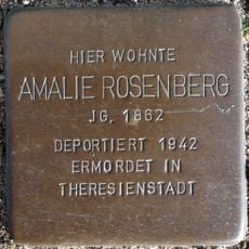 Stolperstein en memoria de Amalie Rosenberg