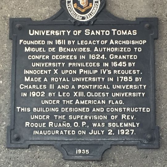University of Santo Tomas historical marker