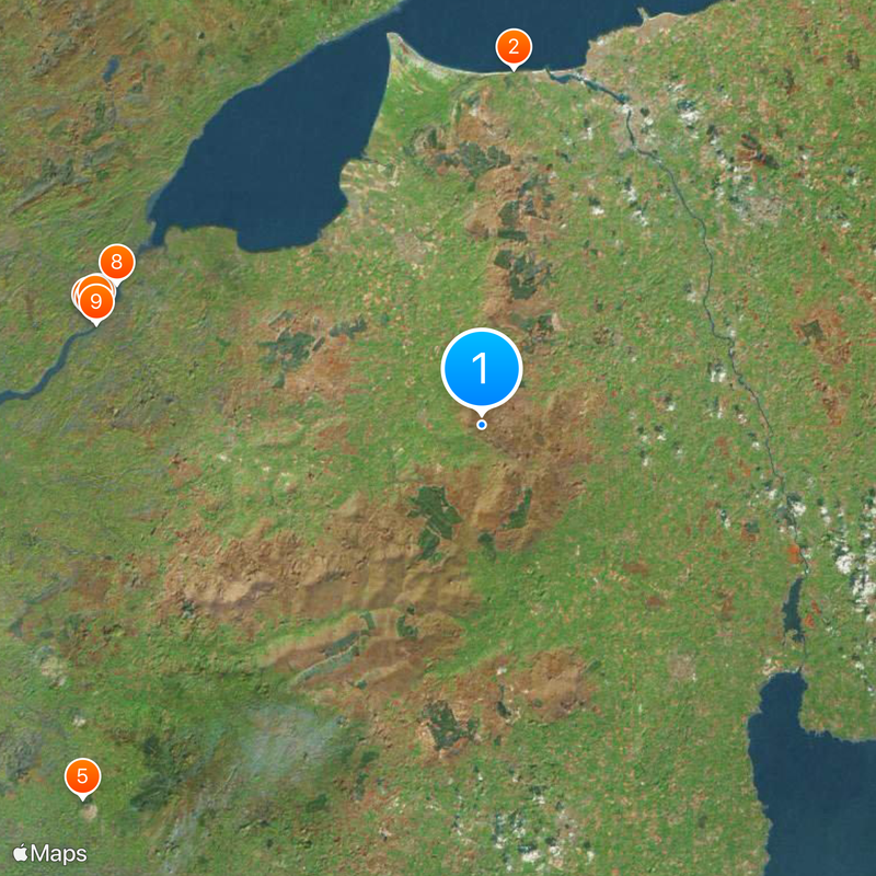 Comté de Derry Carte