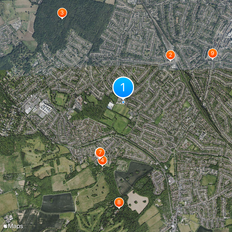 Newstead Wood School Map