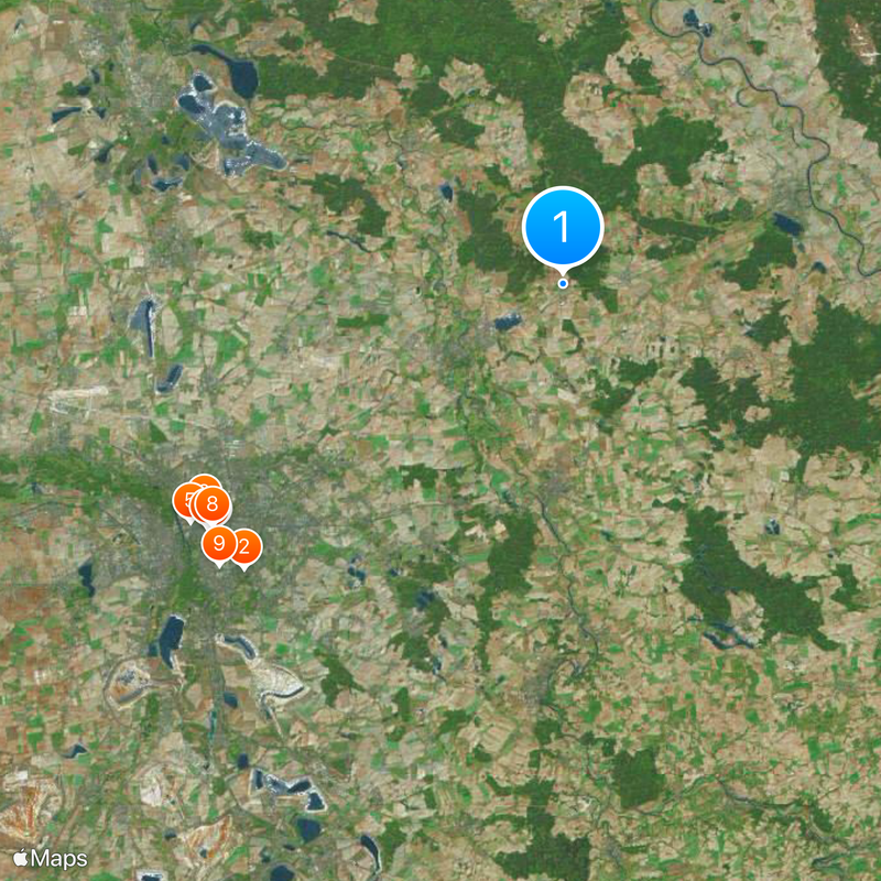 Circondario della Sassonia Settentrionale Mappa
