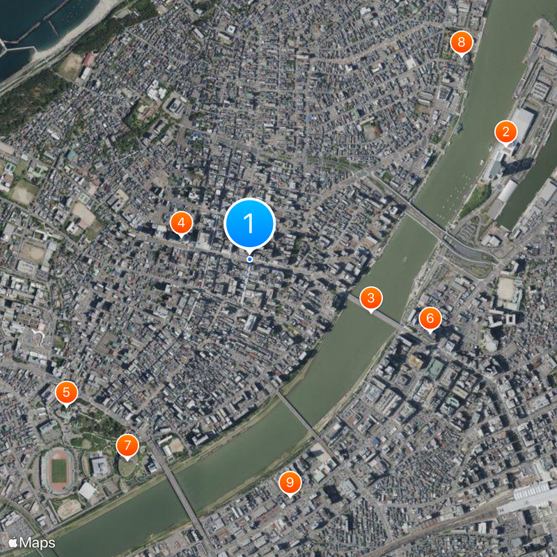 Japan National Route 7 Mappa