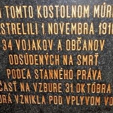 Kostol sv. Mikuláša, tabuľa pamätná