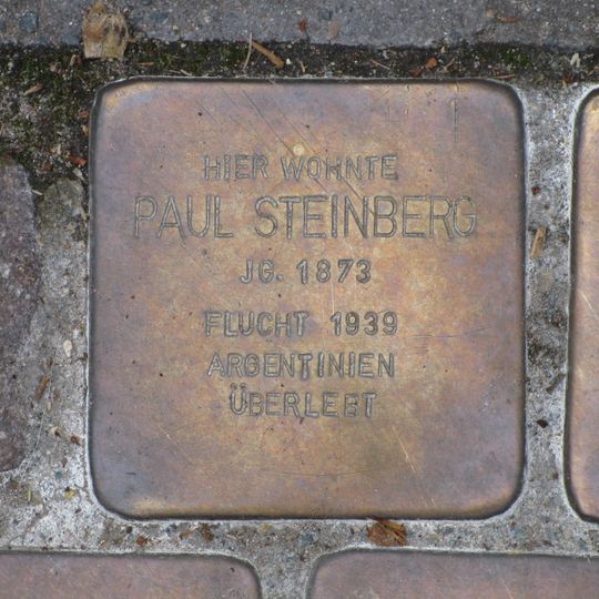 Stolperstein en memoria de Paul Steinberg