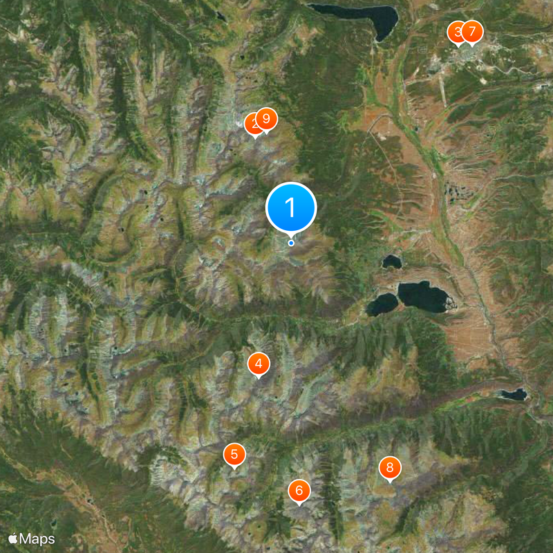 Sawatch Range Map