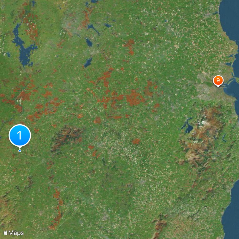 Irlandia Południowa Mapa