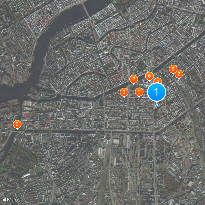 Saint-Petersburg State University of Architecture and Civil Engineering Map