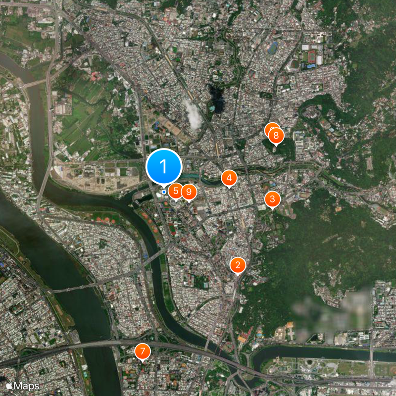 Taipei Children's Amusement Park Map