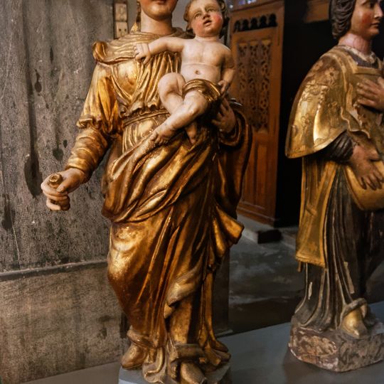 Madonna and Child on Our Lady of Assumption church of Bagnères-de-Luchon