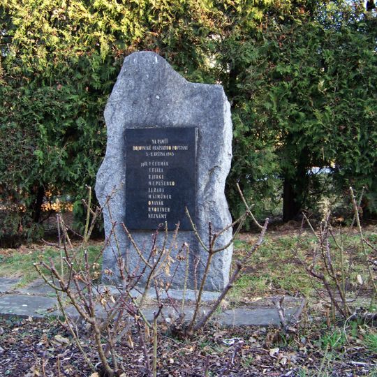 Memorial to victims of Prague uprising in Kotlaska
