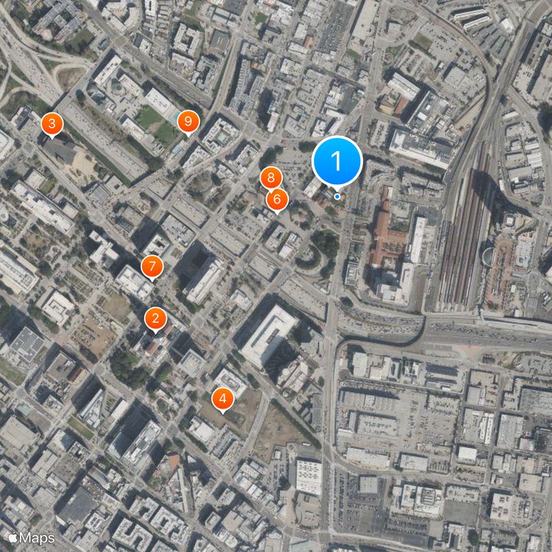 Los Angeles Plaza Historic District Karte