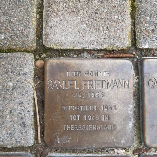 Stolperstein für Samuel Friedmann