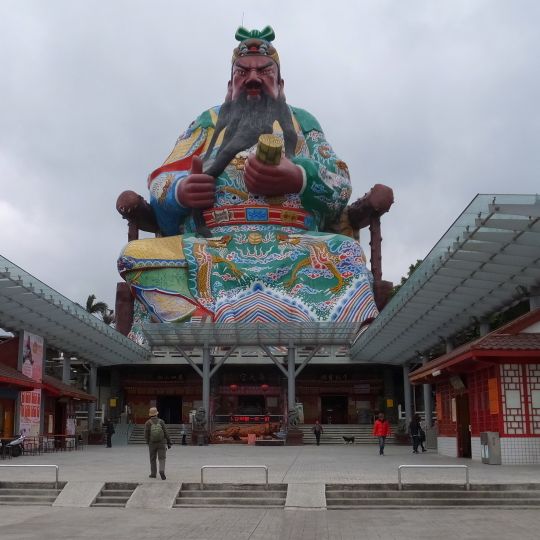 Statue de Guan Yu du temple de Putian