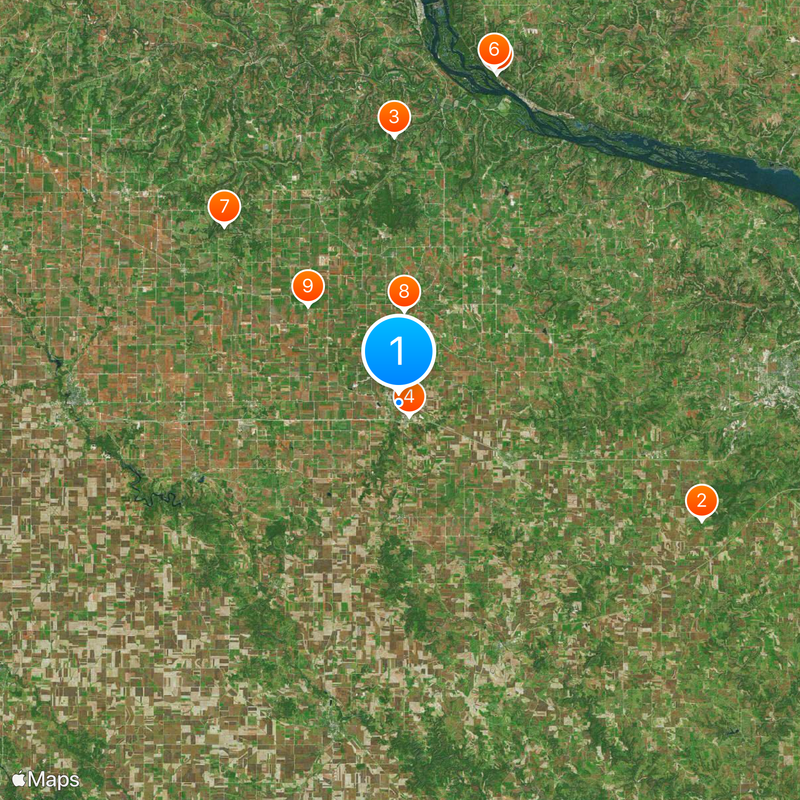 Dyersville Map