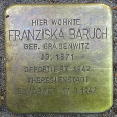 Stolperstein em memória de Franziska Baruch