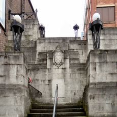 Steps adjacent to former Plaza Cinema